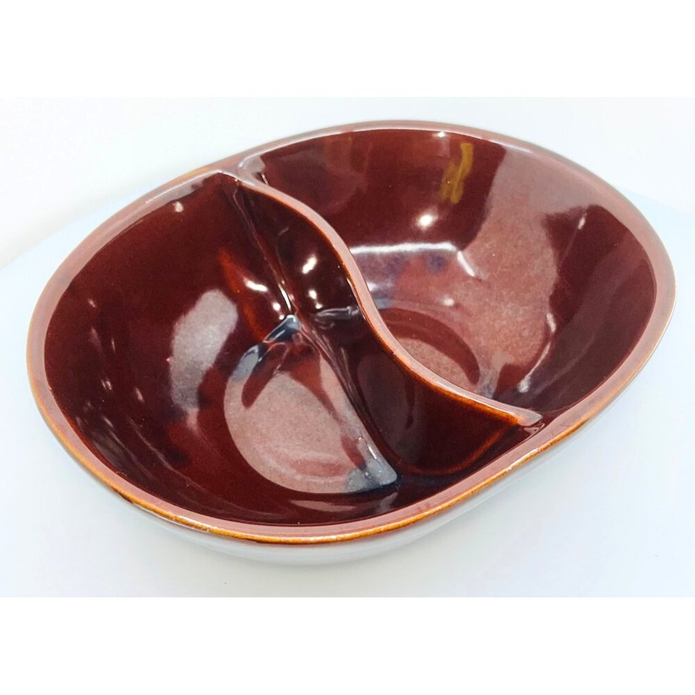 VTG MCM Divided Serving Mar-crest Stone-Proof Ovenware Made in USA Oven Safe